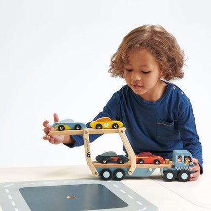 Tender Leaf Wooden Car Transporter