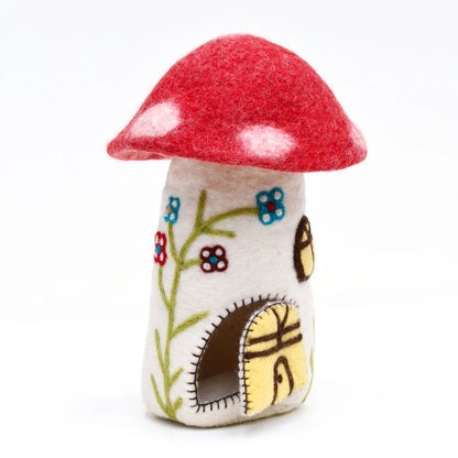 Fairy and Gnome Felt Toadstool Home