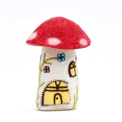 Fairy and Gnome Felt Toadstool Home