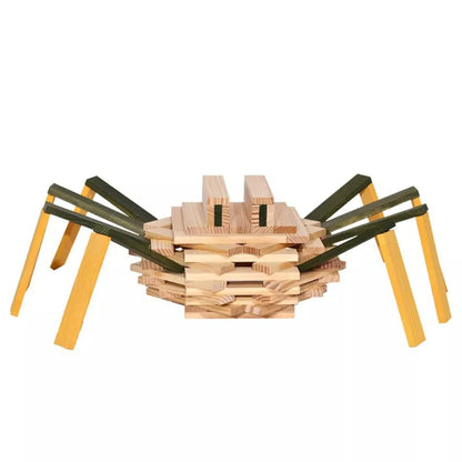 KAPLA Construction Building Blocks - 75 Spider Set - Wooden Case