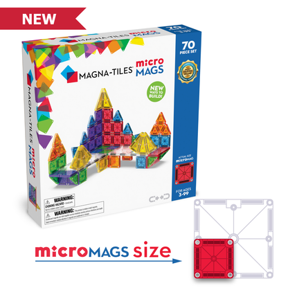 Magna-Tiles microMAGS – 70 Piece Set