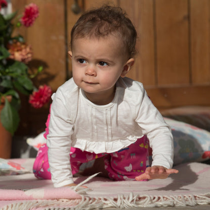 Baby Bodysuit - Cream Slub - Organic Cotton