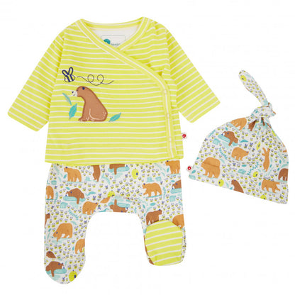 Three-Piece Baby Set - Baby Bear - Organic Cotton