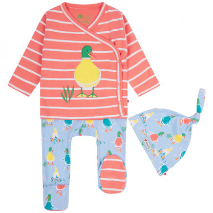 Three-Piece Baby Set - Duck Days - Organic Cotton