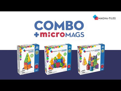 Magna-Tiles Combo + microMAGS - 62 Piece Set