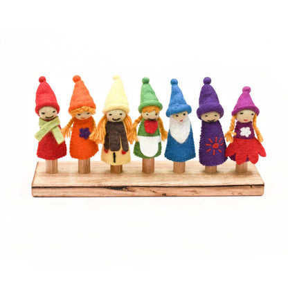 Felt Gnomes Finger Puppet Set