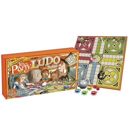 Permainan Papan Ludo Pesta Teh Alice in Wonderland