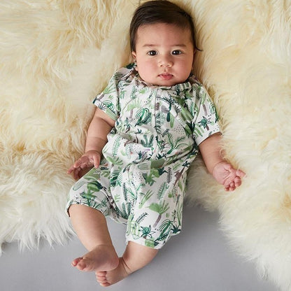 Suit Zip Bayi - 'Fern Gully' - Lengan Pendek